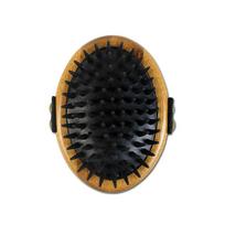 Bamboo Groom Curry Brush - bambukinė šukavimo šepetys su gumos smeigtukais šunims ir katėms