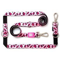 Max&Molly Multi-Leash Leopard - Reguliuojamas šuns pavadėlis, gepardo raštas, 200 cm