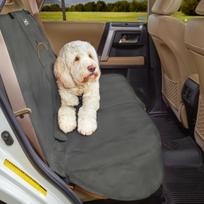 Kurgo Wander Bench Seat Cover Charcoal - vandeniui atspari automobilio sėdynės uždanga šunims, galinei sėdynei, grafito spalvos