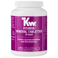 KW Vitaminų / Mineralų tabletės 250 tablečių - vitaminų ir mineralų rinkinys šunims, kepenų skonio