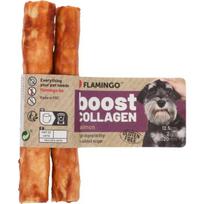 Flamingo Boost Kolagenas 50g - kolageno skanėstai šunims, lašišos lazdelės 2 vnt.