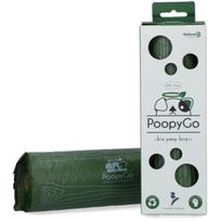 Holland PoopyGo Bio Poop Bags 300 vnt. - biologiškai skaidūs šunų atliekų maišeliai, didelis ritinys, levandų kvapo