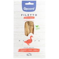 Record Filetto Duck - šunų užkandis, 100% antienos filė, garinta