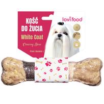 Lovi Food White Coat kramtomasis kaulas - Kramtomasis kaulas baltiems šunims, su menke