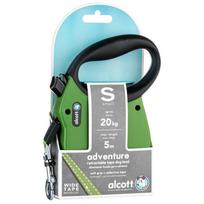 Alcott Adventure ištraukiamas pavadėlis žalias - atspindintis automatinis pavadėlis šunims, žalias