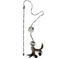 Flamingo Katės Pirin Dangler Balls - stilinga meškerė katėms su kamuoliukais, plunksnomis ir pomponais, praturtinta katžole