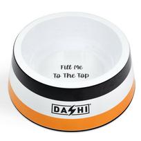 Dashi Stripes Orange & Black Dubenėlis - melamino dubenėlis šunims ir katėms
