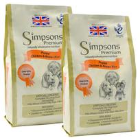 Simpsons Premium Puppy Chicken & Rice - maistas šuniukams, vištiena ir ryžiai