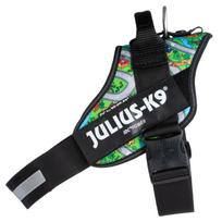 Julius - K9 IDC Powerharness Daycare - šuns pakinktai su atspindinčiais elementais, spalvingo miesto raštas
