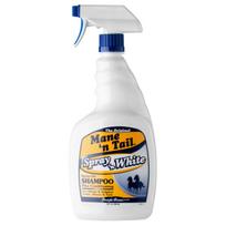 Mane'n Tail Spray'n White Shampoo - šampūnas su kondicionieriumi baltoms, pilkoms ir auksinėms žirgų kailiukams, purškalo forma
