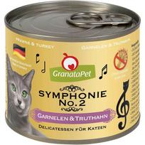 GranataPet Symphonie - daug mėsos turintis kačių maistas, krevetės ir kalakutiena