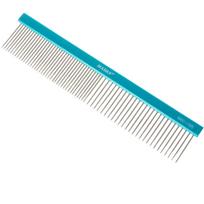 Madan Professional Light Comb 19cm - profesionalus, lengvas šukos su aliuminio rankena ir mišriu dantų išdėstymu, smeigtukai