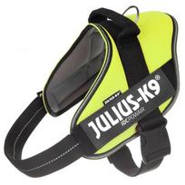 Julius K9 IDC Powair petnešos Neon - lengvos ir kvėpuojančios šuns petnešos, neoninė geltona
