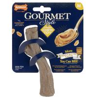 Nylabone Gourmet Stick Žemės Riešutų Sviestas - patvarus šunų kramtukas, intensyvus žemės riešutų sviesto skonis