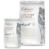 Eden Country Cuisine dydis M/L - šunų maistas vidutinėms ir didelėms veislėms, su antiena, ėriena, triušiena ir žvėriena.