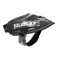 Julius - K9 IDC Powerharness Camouflage - aukštos kokybės šunų petnešos kamufliažinės/khaki spalvos