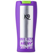 K9 Sterling Silver Shampoo - šampūnas baltam ir sidabriniam kailiui, paryškinantis šunų ir kačių spalvą, koncentratas 1:10