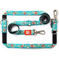 Max & Molly Multi-Leash Popcorn - reguliuojamas pavadėlis šunims, įdomus raštas, 200 cm