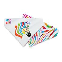 Max&Molly Dvipusis Skarelė Magic Zebra - šunų skarelė, dvipusė, vaivorykštės zebro raštas
