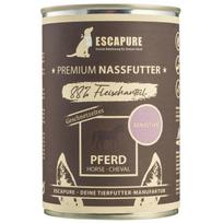 Escapure Sliced Horse - wet food for sensitive dogs, horse meat with vegetables, 88% meat
