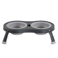 Dexas Double Elevated Feeder Large - pakeltos šunų dubenys ant stovo, sulankstomi, dideli