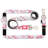 Max & Molly Multi-Leash Cherry Bloom - reguliuojamas pavadėlis šunims, įdomus raštas, 200 cm