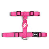 Dashi Solid Back Harness Pink - reguliuojami rožinės spalvos šunų pakinktai