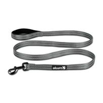 Alcott Adventure pavadėlis 180cm pilkas - atspindinti juosta šunims, pilkas