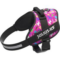 Julius - K9 IDC Powerharness Dogz - šuns pakinktai su atšvaitais, spalvingas šuniuko raštas