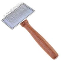 Madan Slicker Brush - profesionalus pudelių šepetys su medine rankena