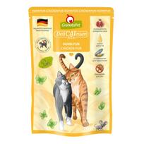 GranataPet DeliCatessen Chicken Pur - be grūdų drėgnas maistas su vištiena, maišeliai katėms