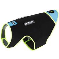 Julius IDC Neoprene šunų drabužiai Aquamarine - neopreninė striukė šunims, juoda su mėlyna