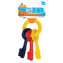 Nylabone Puppy Chew Keys - šunų kramtomasis žaislas su šoninės kvapu, skirtas šuniukams, formos kaip raktai