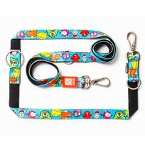 Max&Molly Multi-Leash Little Monsters - reguliuojamas pavadėlis šunims, įdomus raštas, 200 cm