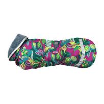 Light Pomppa for Harness Trail - šiltas lietpaltis šunims, su diržo anga, įvairiaspalviai lapai