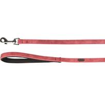 Flamingo Leash Delu - šuns pavadėlis iš ekologiškos odos, paminkštinta rankena, 130 cm
