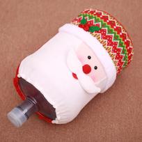 Cozy Christmas Water Dispenser Cover In Soft Fabric Featuring Adorable Snowman And Reindeer For Seasonal Decor