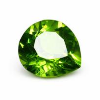 Extremely Rare CERTIFIED Natural 9.85 Ct Peridot Green Pear Cut Loose Gemstones. 12.4 mm approx žalia