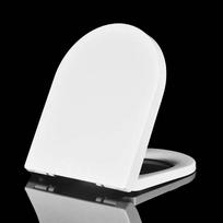 Modern Minimalist White Toilet Lid Soft Close Quick Mount Adjustable Urea Resin Seat