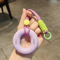 Silicone 10-60LB Hand Grip Keychain Wrist Strength Strength Training Finger Ring  Personal Gym Purple 30lb 40lb
