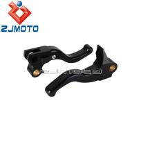 Motorcycle Hand Levers For Harley Dyna Street Bob FXDB I B P Wide Glide CVO/SE 1996-2017 Club Style Handlebar Brake Clutch Lever Black 2 Finger