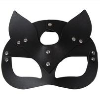 1PC Leather Fun Fox Eye Mask with Nails Rhinestones Ball Club Party Mask