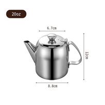 Stainless Steel Tea And Juice Pitcher With Filter For Household And Restaurant Size 20oz