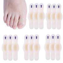 15Pcs Blister Plasters Hydrocolloid Invisible Blister Cushion Gel Blister Prevention for Heel Foot Toe and Guard Skin (Rectangle Styles) 15 Count (Rectangle Styles)
