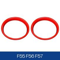 Car Door Audio Speaker Sound Horn Ring Sticker Decoration Trim Car Styling Accessories for Mini Cooper F55 F56 F57 2023 2022 21 F55F56F57 raudona