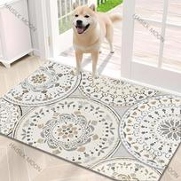 1PC Mandrake Mandala Flower Pattern Carpet Rug for Living Rooms Bedroom Entrance Door, Kids' Play Non-slip Mat Next Day Shipping 40cm x 60cm