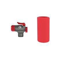 Portable Tire Inflator CO2 Pump with Safety Control Knob with a Venting Button fits Presta & Schrader Valves for MTB & Road Bike CO2-A10-Grey