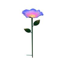 Outdoor Garden Iron Bird Feeder Bee Waterer Decorative Flower Shaped Feeder for Courtyard Lawn Landscape Yard Patio One Size tamsiai mėlyna spalva