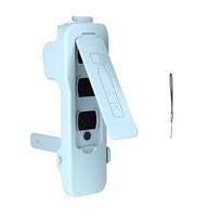 Flip Cover for DJI OSMO Pocket 3 Plastic Case Built-in 5 Filter Slots Anti-Scratch Cover with Straps for Pocket 3 Accessories mėlyna