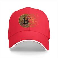 Washed Unisexs Baseball Cap I Love Bitcoin Art Sports Snapback Caps Dad Hat Bitcoin Cryptocurrency Meme Golf Hats 56-58cm